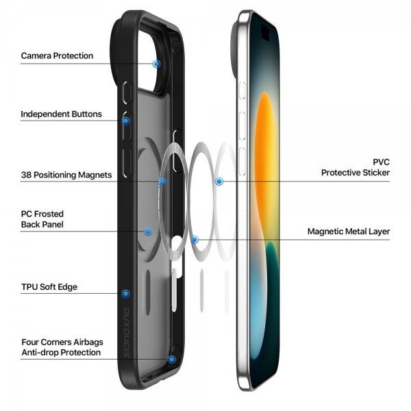 iPhone Air Skal Yind Series MagSafe Svart
