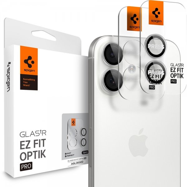 iPhone 17 Kameraskydd GLAS.tR EZ Fit Optik Pro 2-pack Silver