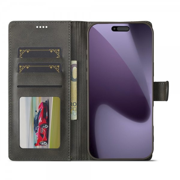 iPhone 17 Pro Fodral med Kortfack Stativfunktion Grå