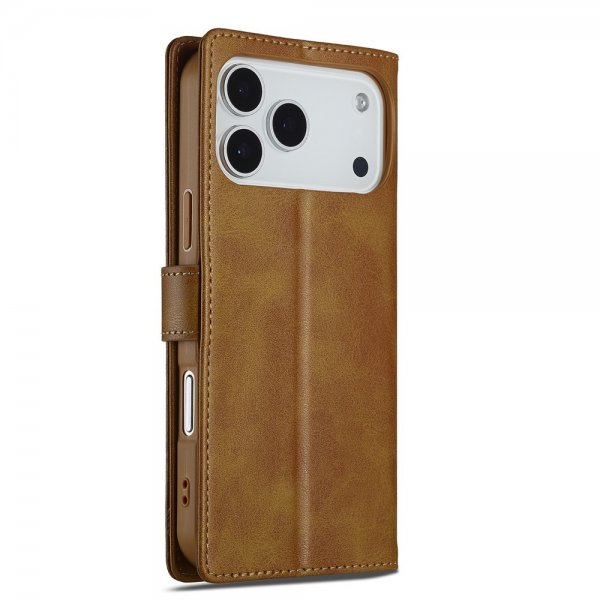 iPhone 17 Pro Fodral med Kortfack Stativfunktion Ljusbrun