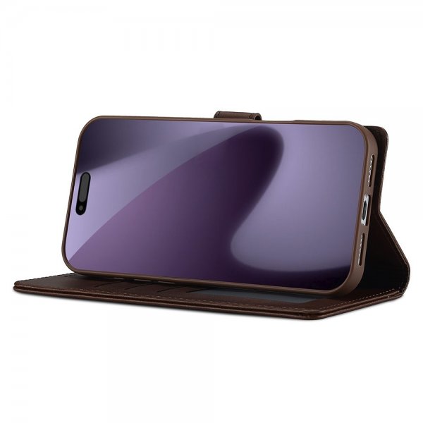 iPhone 17 Pro Fodral med Kortfack Stativfunktion Mörkbrun