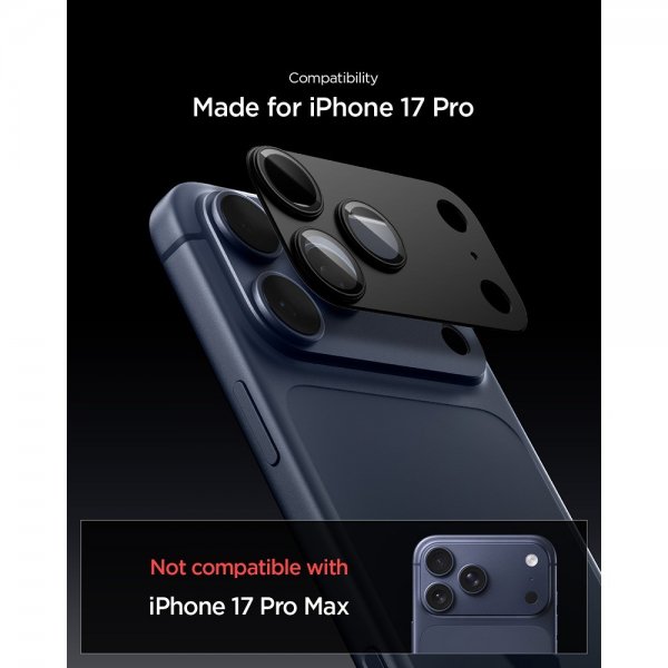 iPhone 17 Pro Kameraskydd Glas.tR EZ Fit Optik Pro XL Svart