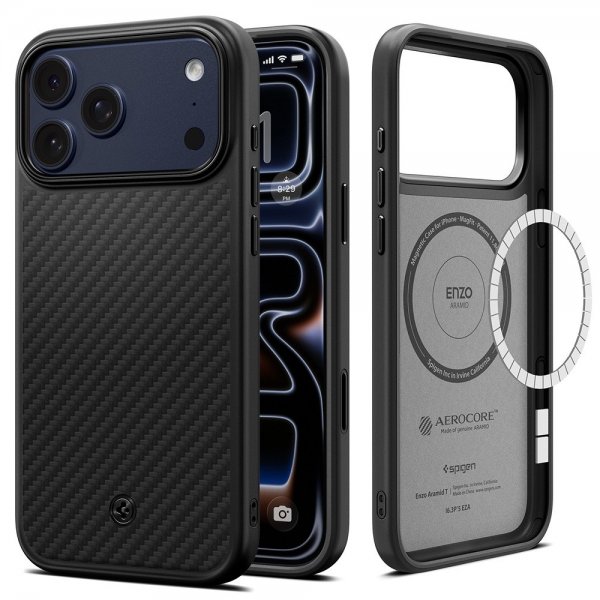 iPhone 17 Pro Max Skal Enzo Aramid T MagFit Svart