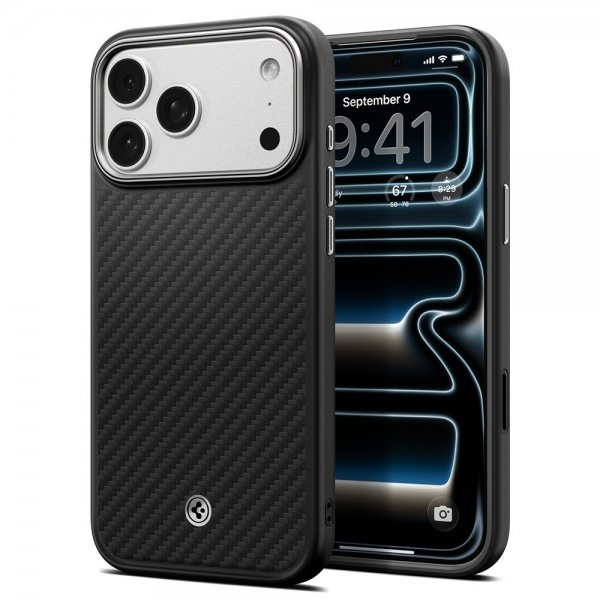 iPhone 17 Pro Max Skal Enzo Aramid T MagFit Svart Silver
