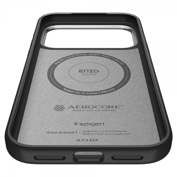 iPhone 17 Pro Max Skal Enzo Aramid T MagFit Svart Silver
