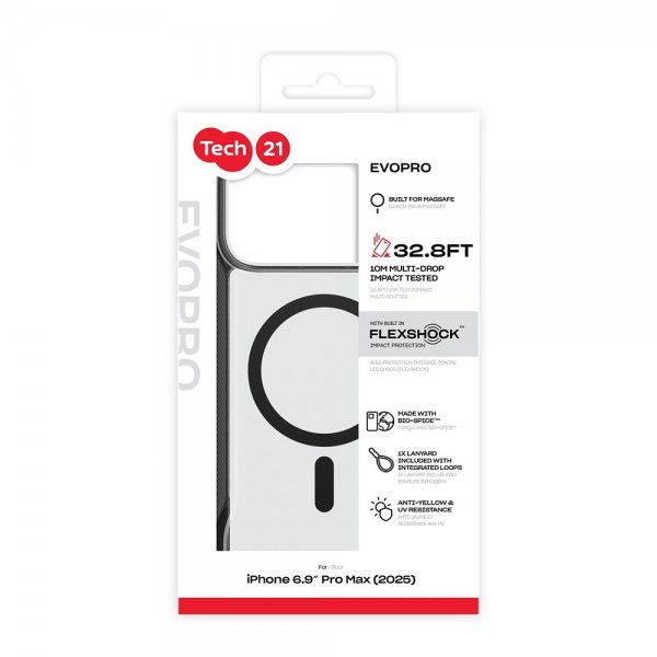iPhone 17 Pro Max Skal EvoPro MagSafe Transparent Svart