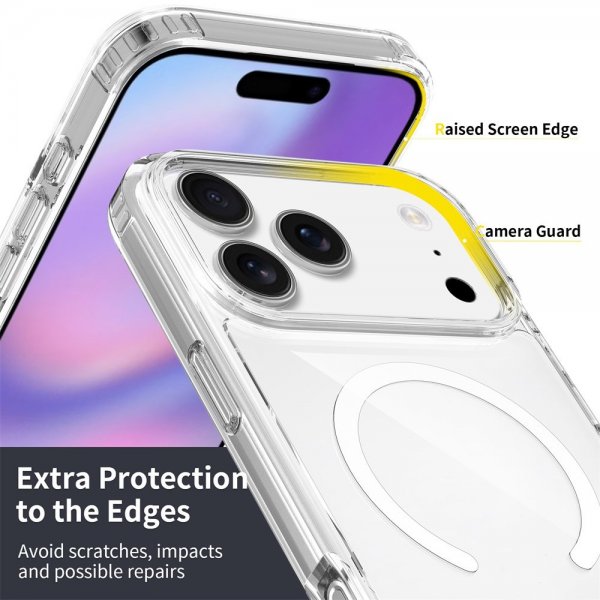 iPhone 17 Pro Max Skal Feather Series MagSafe Transparent