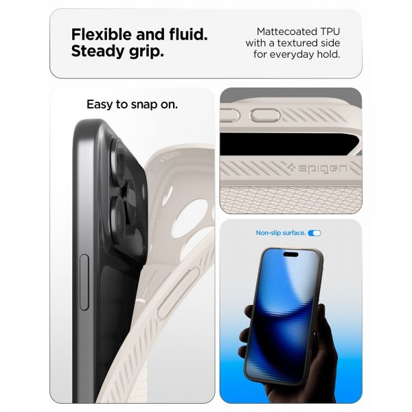 iPhone 17 Pro Max Skal Liquid Air Natural Titanium