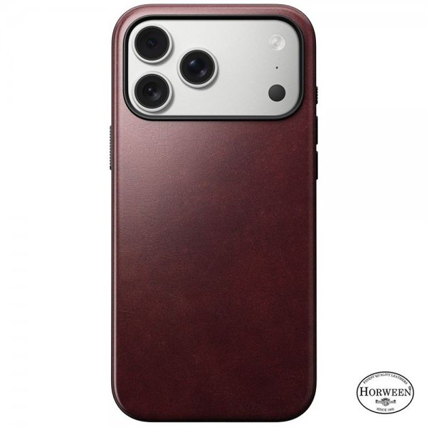 iPhone 17 Pro Max Skal Modern Leather Case Horween Burgundy