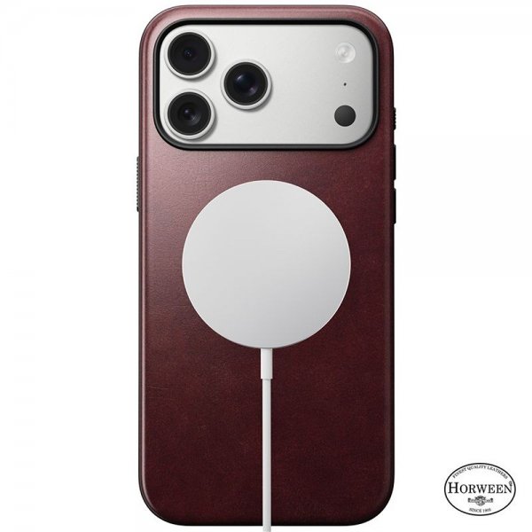 iPhone 17 Pro Max Skal Modern Leather Case Horween Burgundy