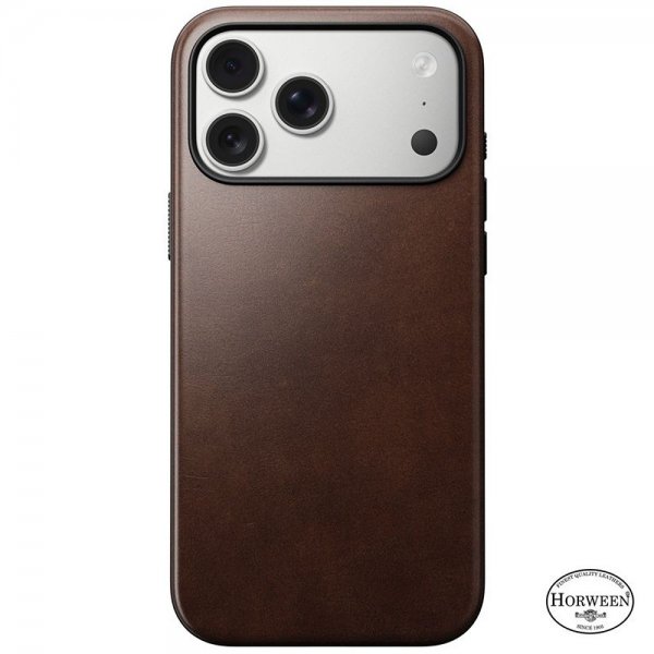 iPhone 17 Pro Max Skal Modern Leather Case Horween Rustic Brown