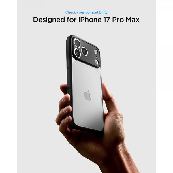 iPhone 17 Pro Max Skal Ultra Hybrid Matte Black