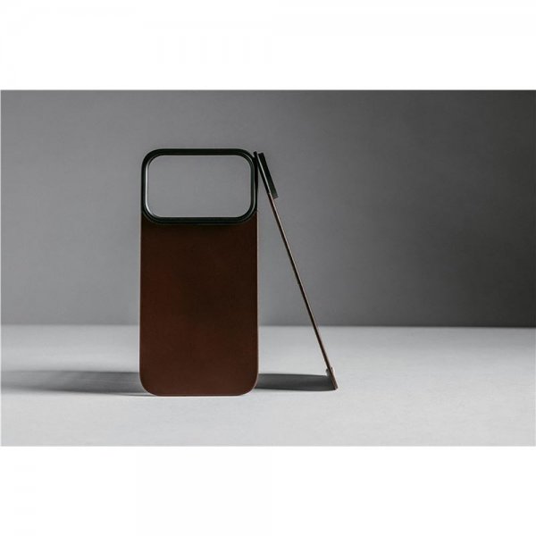 iPhone 17 Pro Max Skin Mag Leather Back Rustic Brown