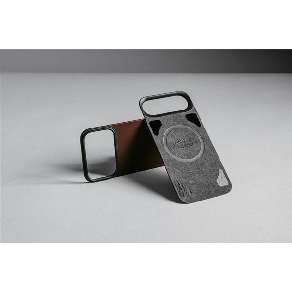iPhone 17 Pro Max Skin Mag Leather Back Rustic Brown