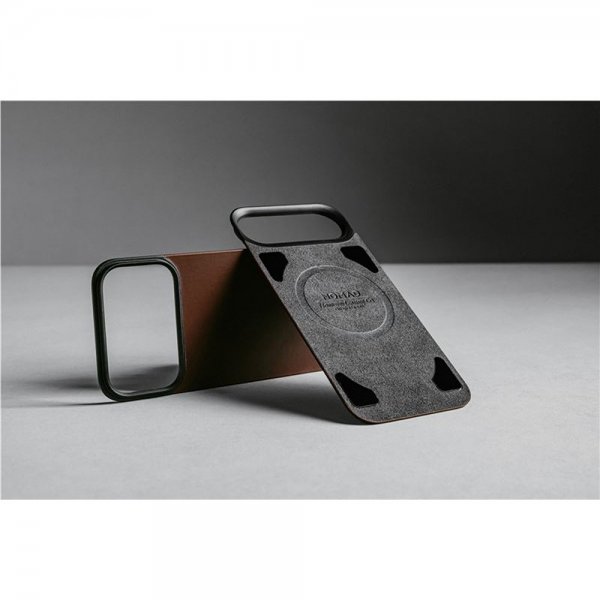 iPhone 17 Pro Max Skin Mag Leather Back Rustic Brown