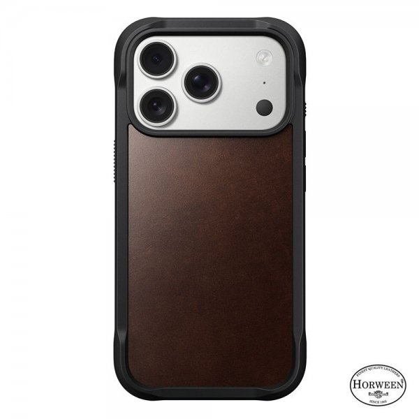 iPhone 17 Pro Skal Modern Leather Case Horween Rustic Brown
