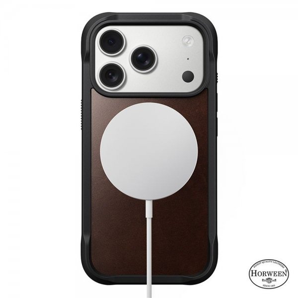 iPhone 17 Pro Skal Modern Leather Case Horween Rustic Brown