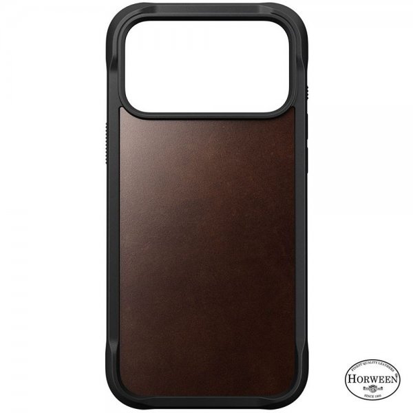 iPhone 17 Pro Skal Modern Leather Case Horween Rustic Brown
