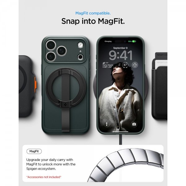 iPhone 17 Pro Skal Thin Fit MagFit Abyss Green