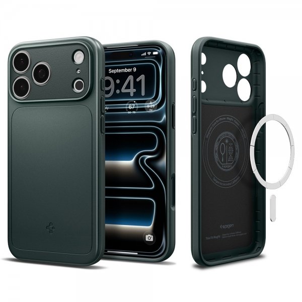 iPhone 17 Pro Skal Thin Fit MagFit Abyss Green