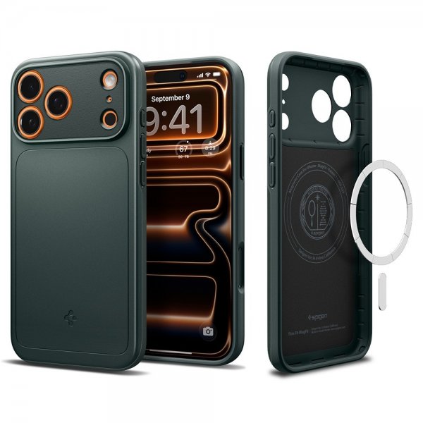 iPhone 17 Pro Skal Thin Fit MagFit Abyss Green