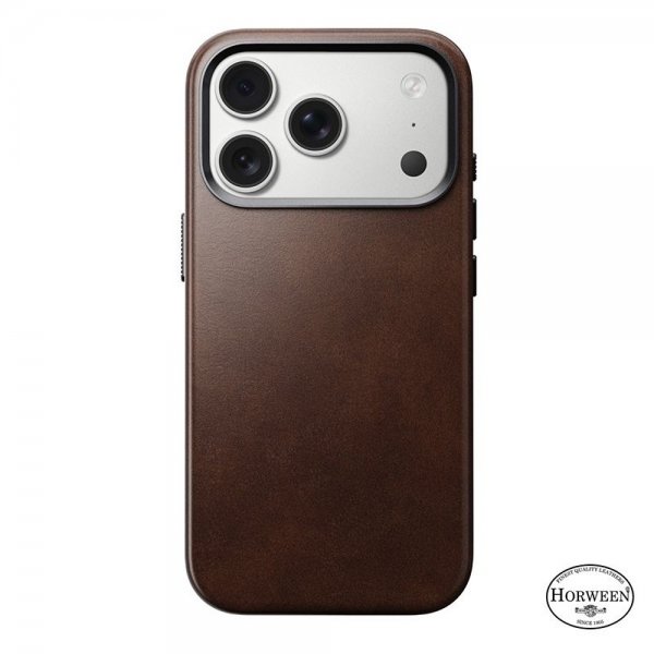 iPhone 17 Pro Skal Traditional Leather Case Horween Rustic Brown