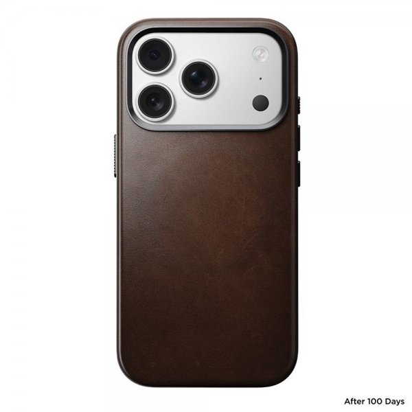 iPhone 17 Pro Skal Traditional Leather Case Horween Rustic Brown