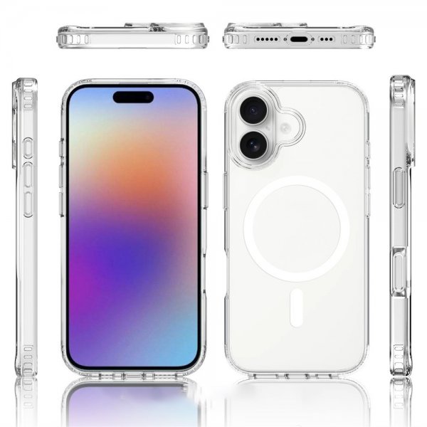 iPhone 17 Skal Feather Series MagSafe Transparent