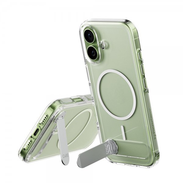 iPhone 17 Skal Kickstand MagSafe Transparent