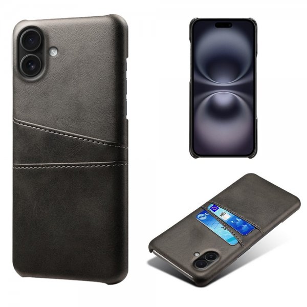 iPhone 17 Skal med två Kortfack Svart