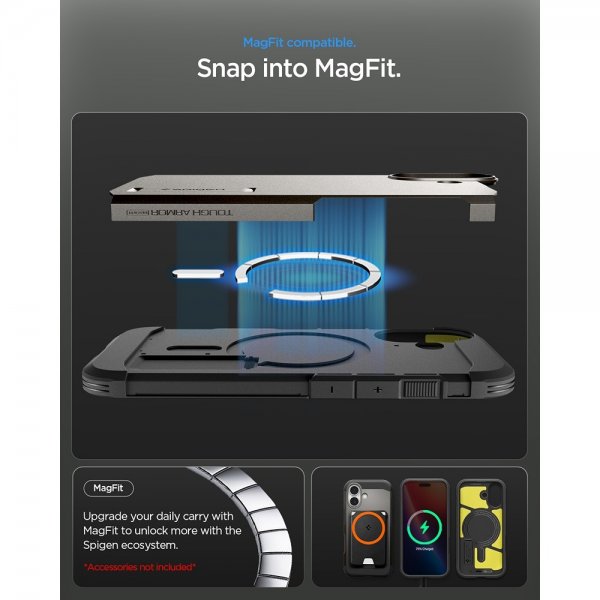 iPhone 17 Skal Tough Armor T MagFit Gunmetal