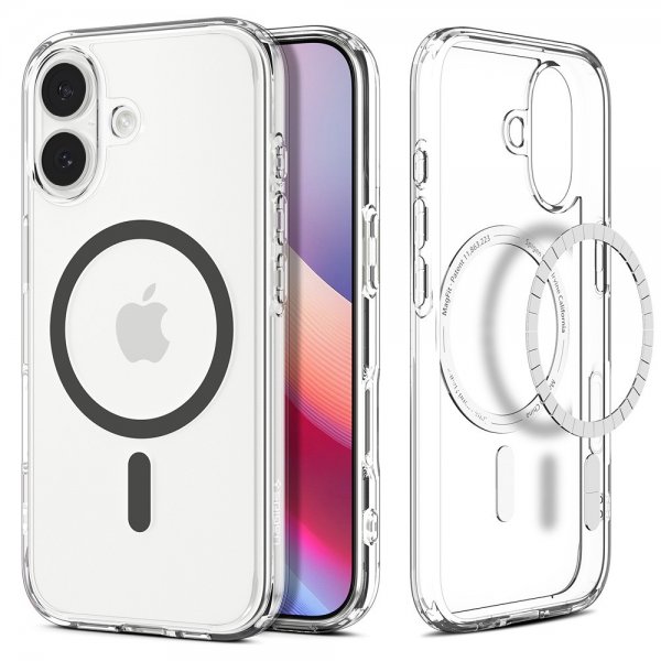 iPhone 17 Skal Ultra Hybrid MagFit Clear Graphite