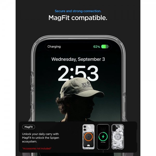 iPhone 17 Skal Ultra Hybrid Zero One MagFit Vit