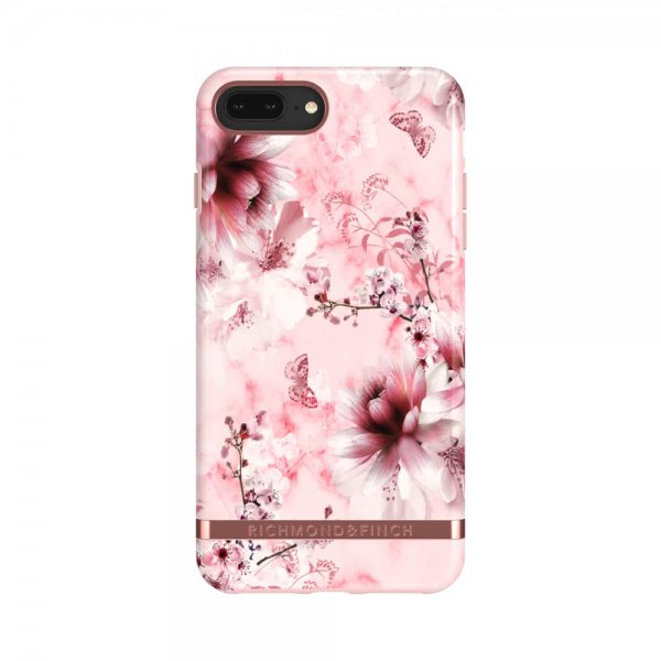 iPhone 6/6S/7/8 Plus Skal Pink Marble Floral