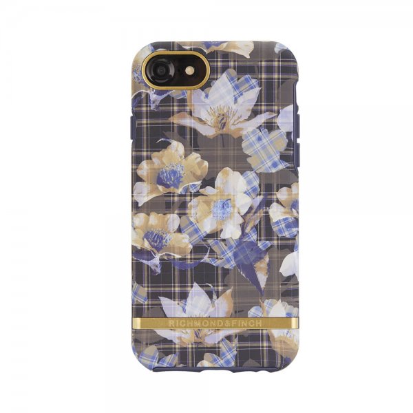 iPhone 6/6S/7/8/SE Skal Floral Checked