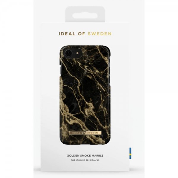 iPhone 6/6S/7/8/SE Skal Fashion Case Golden Smoke Marble