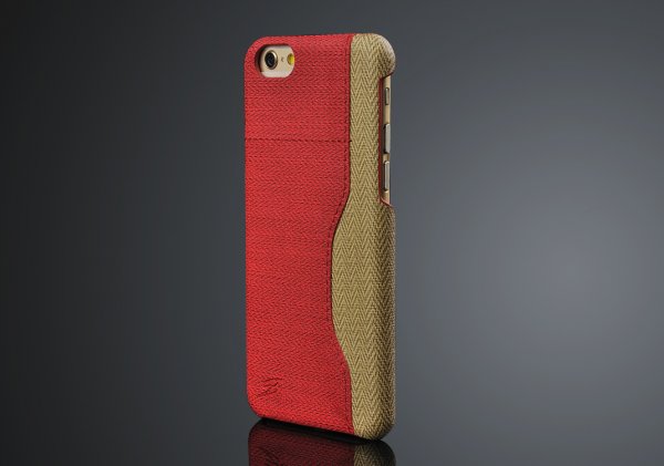 iPhone 6/6S Skal PU-läder Kortficka Röd