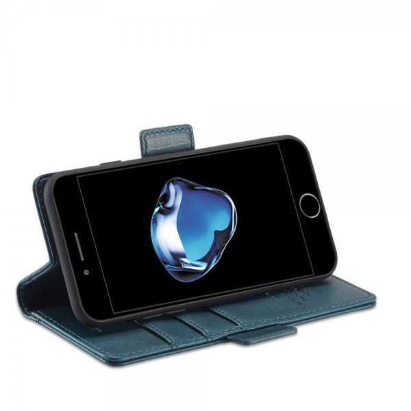 iPhone 7/8/SE Fodral med Kortfack Stativfunktion Blå