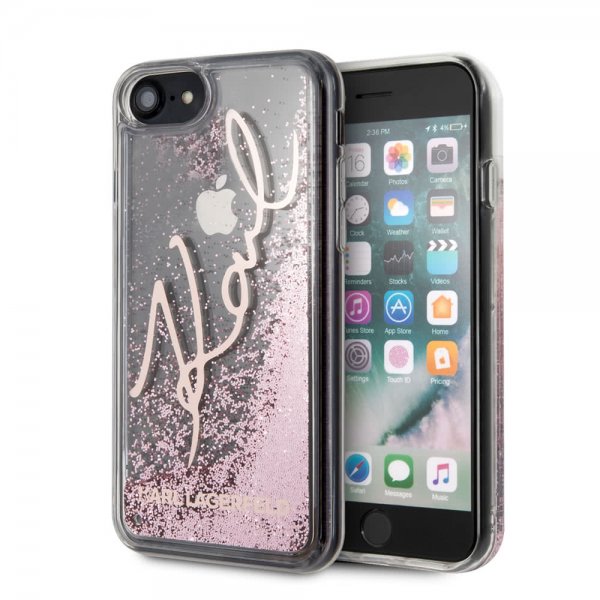 iPhone 7/8/SE Skal Glitter Signature Roseguld