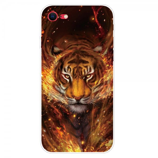 iPhone 7/8/SE Skal Motiv Eld och Tiger