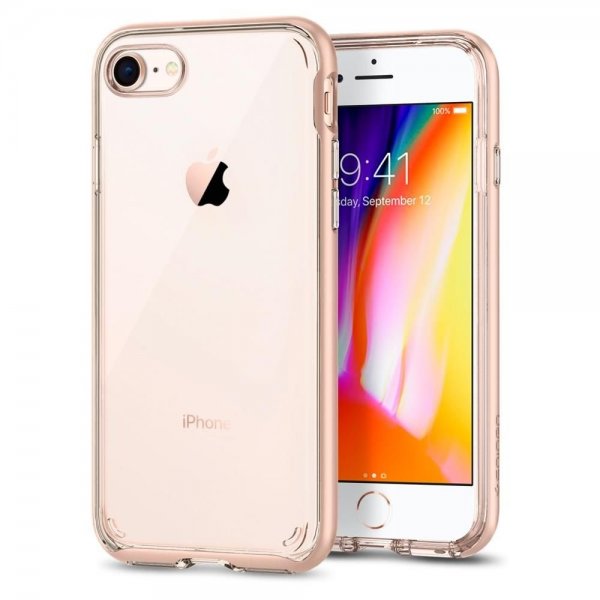 iPhone 7/8/SE Skal Neo Hybrid Crystal 2 Blush Gold