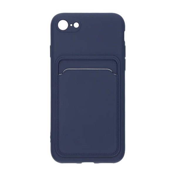 iPhone 7/8/SE Skal Korthållare Blå