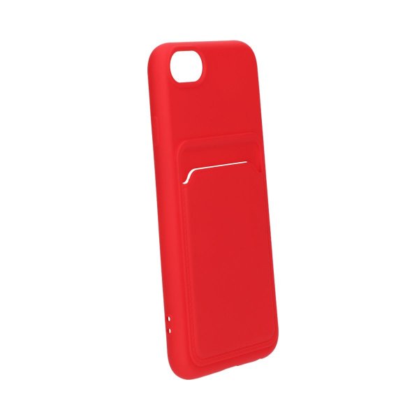 iPhone 7/8/SE Skal Korthållare Röd