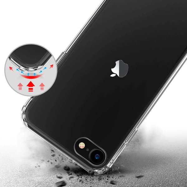 iPhone 7/8/SE Skal TPU Transparent