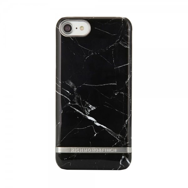 iPhone 6/6S/7/8/SE Cover Black Marble