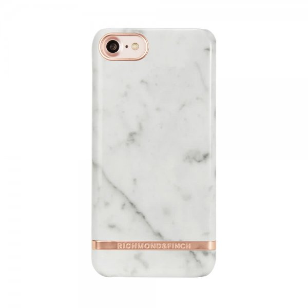 iPhone 6/6S/7/8/SE Cover White Marble