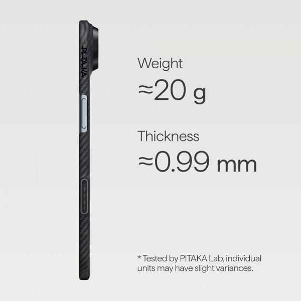 iPhone Air Skal Edge Black/Grey Twill