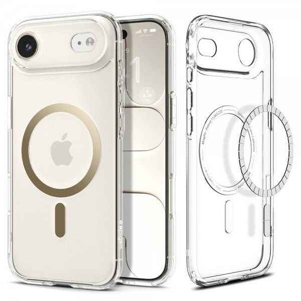 iPhone Air Skal Ultra Hybrid MagFit Clear Gold