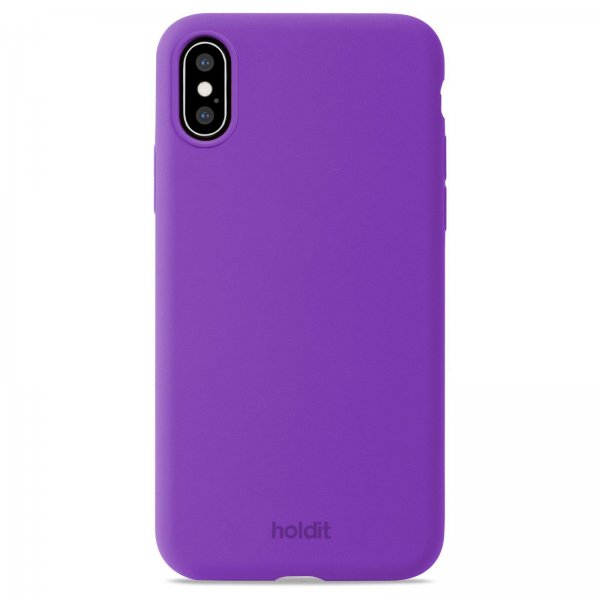iPhone X/iPhone Xs Skal Silikon Bright Purple