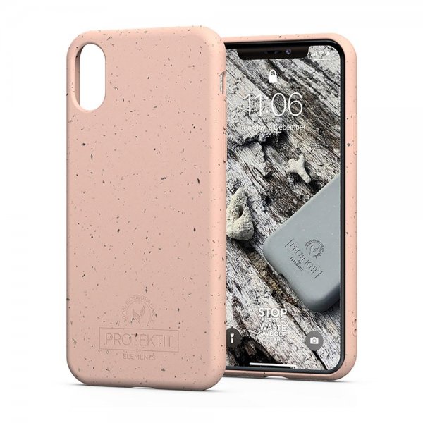 iPhone X/Xs Skal Bio Cover Salmon Pink
